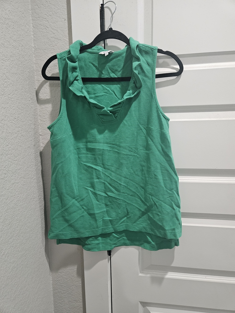 crown & ivy Emerald Ribbed Knit Women's Top